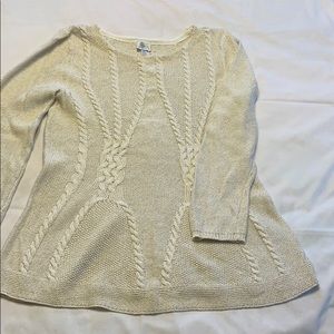 Cream & gold sweater